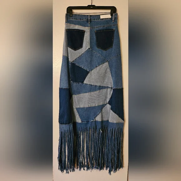 Akira Michelle Maxi Denim Skirt - Picture 8 of 8